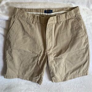 Polo by Ralph Lauren Mens Shorts 33 Beige 100% Cotton